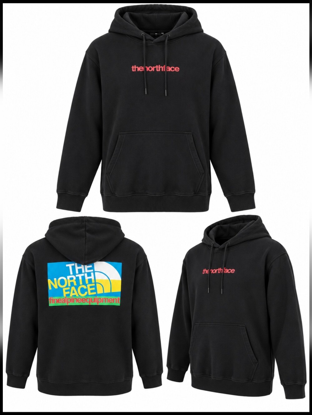 The North Face Men’s XL Black Fine Alpine Equipment Graphic Hoodie